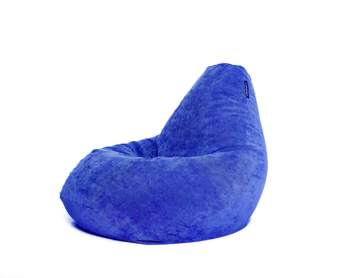 Кресло мешок груша L Blue Velvet — 1
