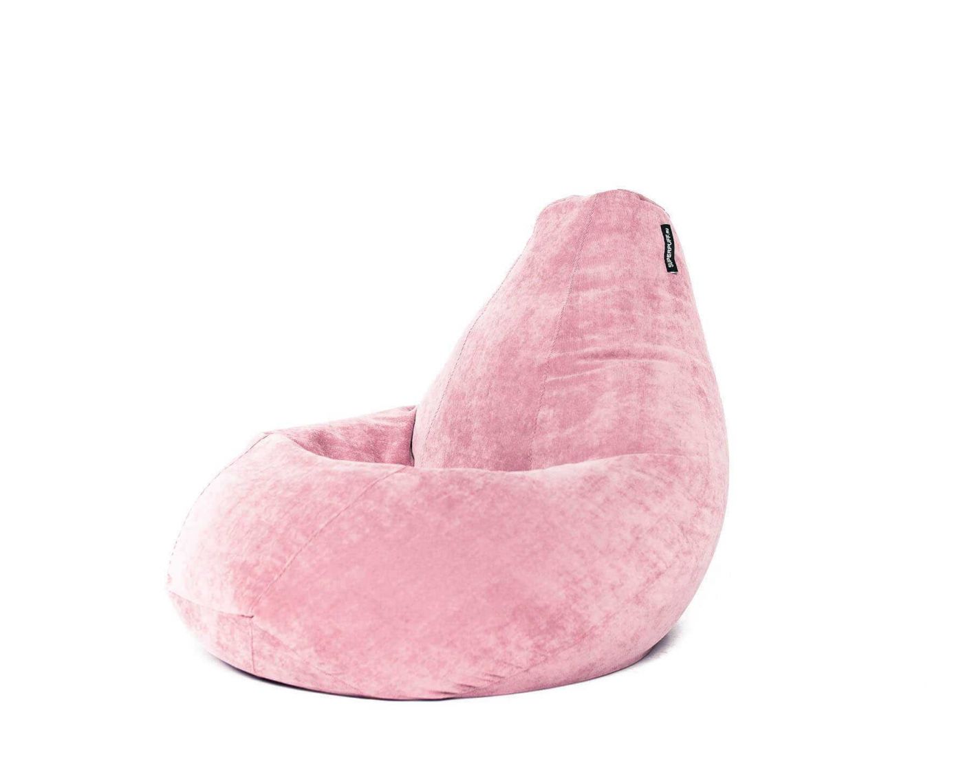 Кресло мешок груша L Pink Velvet — 1