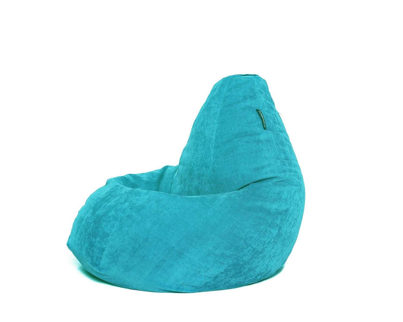 Кресло мешок груша L Turquoise Velvet — 1