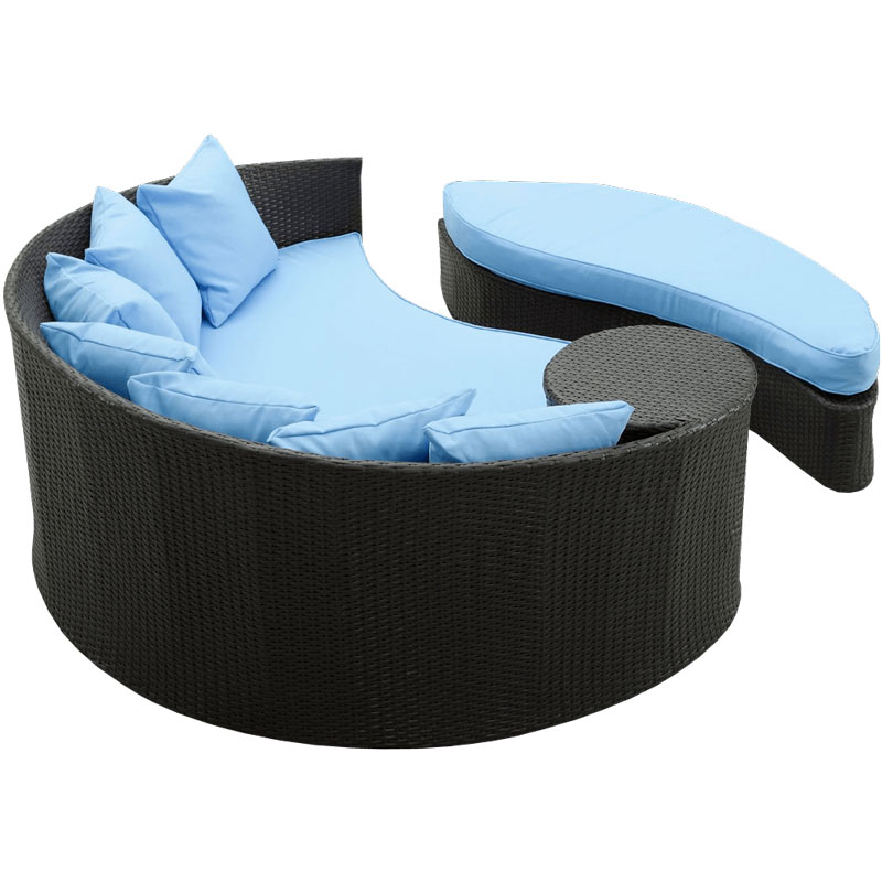 LexMod Pro Taiji Wicker Patio Daybed — 3