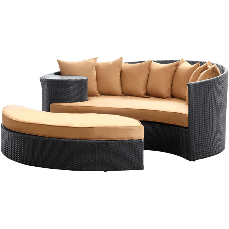 LexMod Pro Taiji Wicker Patio Daybed — 4