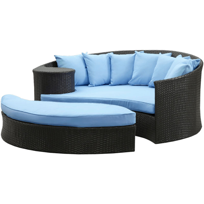 LexMod Pro Taiji Wicker Patio Daybed — 6